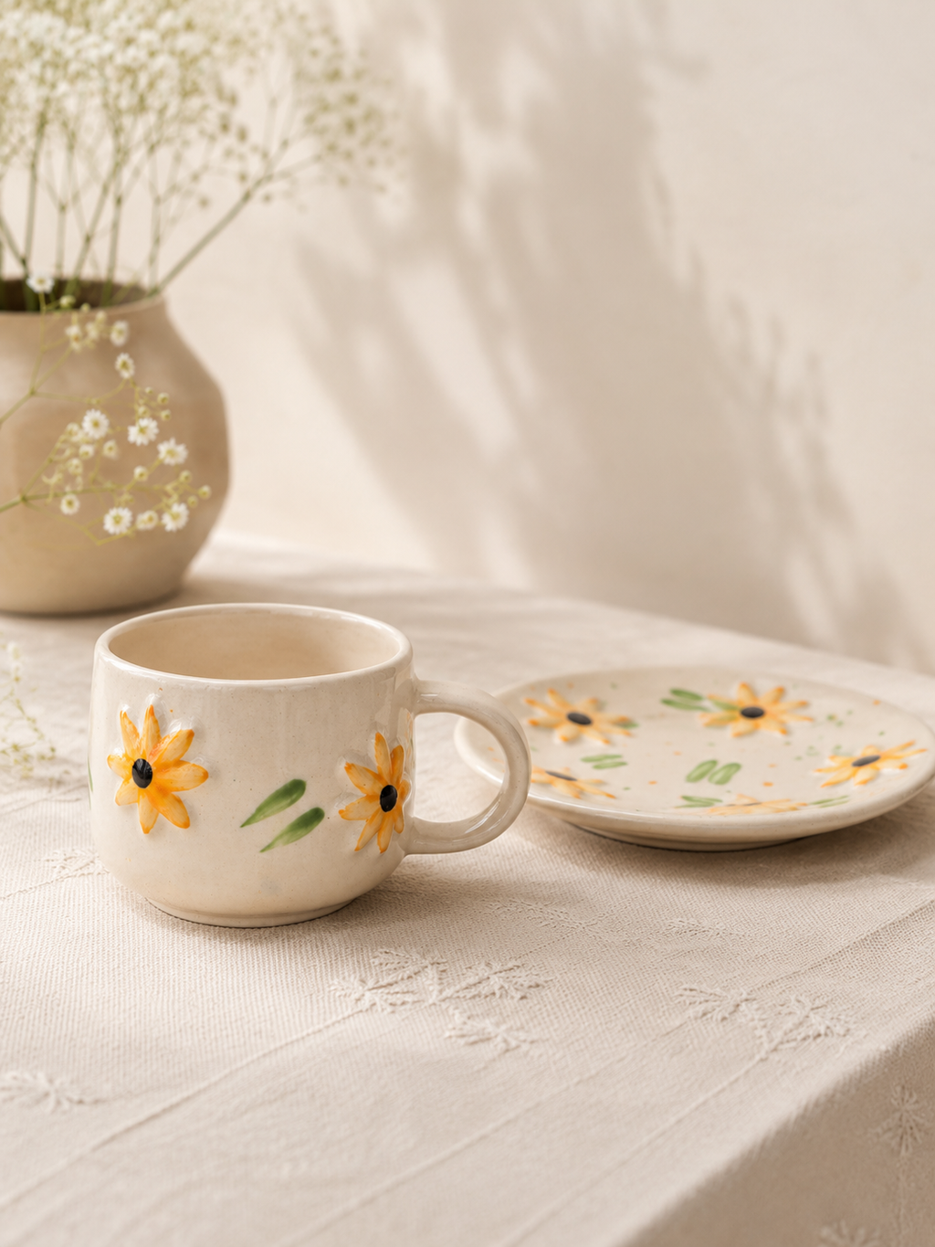 Sunflower Cup and Saucer