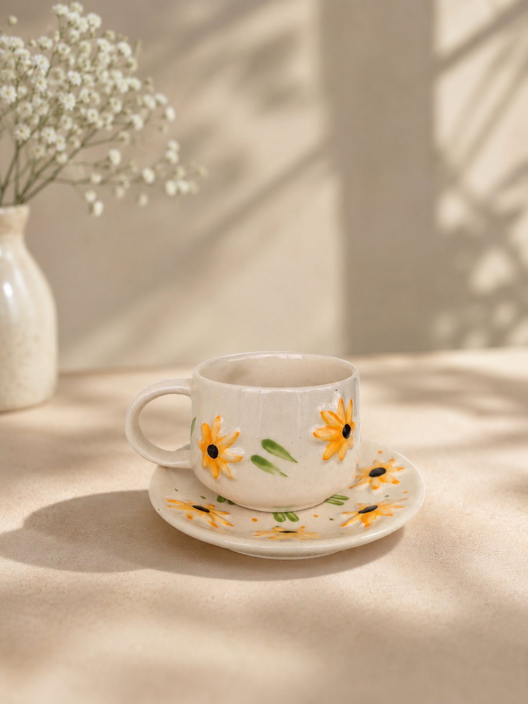 Sunflower Cup and Saucer