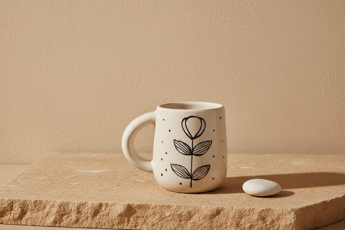 Leaf Mug — Minimal Earthy