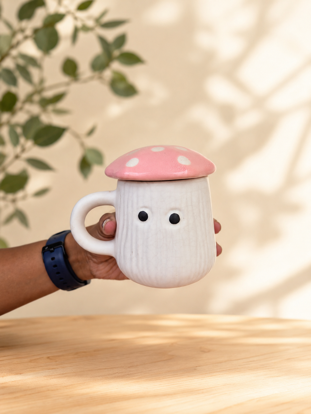 Pink Mushroom Mug