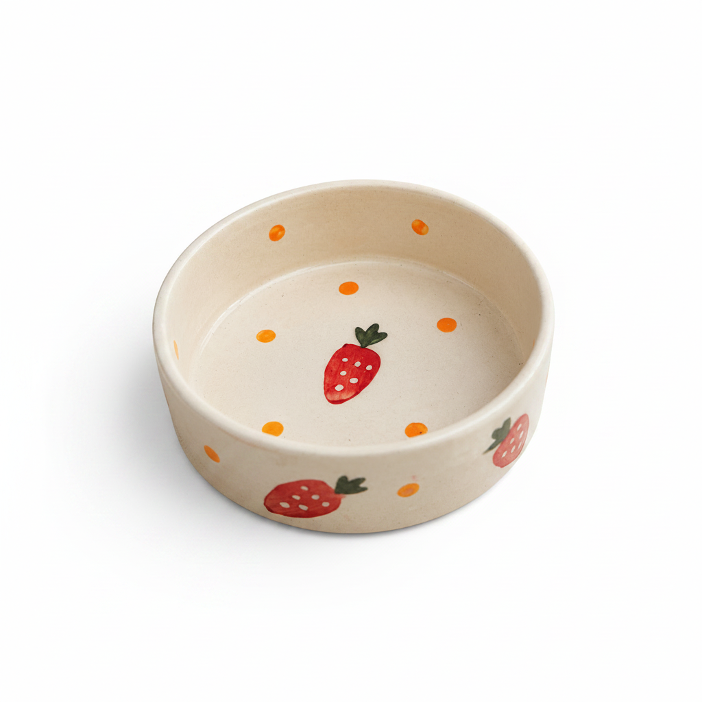 Strawberry Bowl – White Background